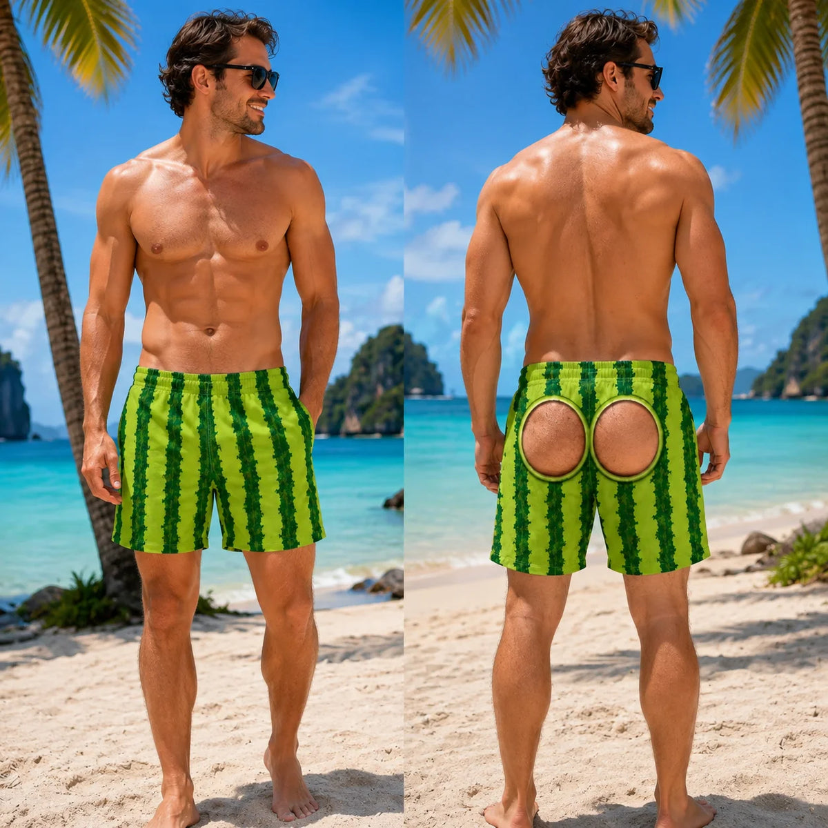 Exposed Butt Swimming Pants