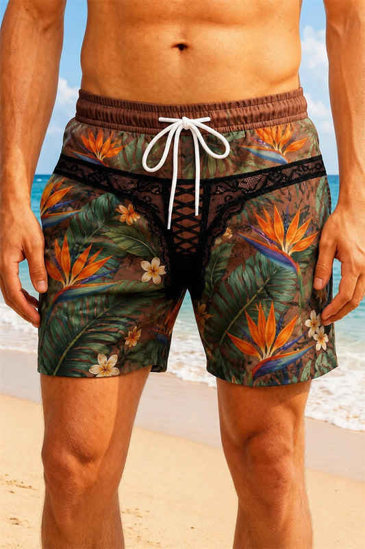 Lace Floral Double Take Trunks