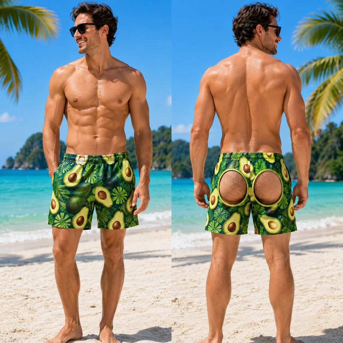 Exposed Butt Swimming Pants