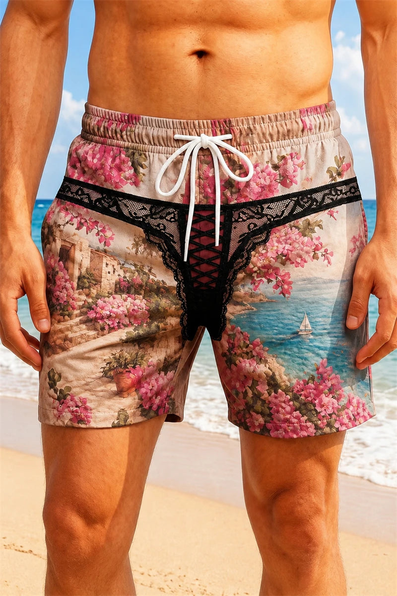 Lace Floral Double Take Trunks